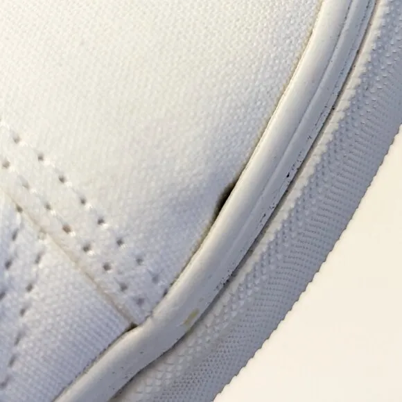 Vans Old Skool Sneakers, White Canvas, Women's 10 M