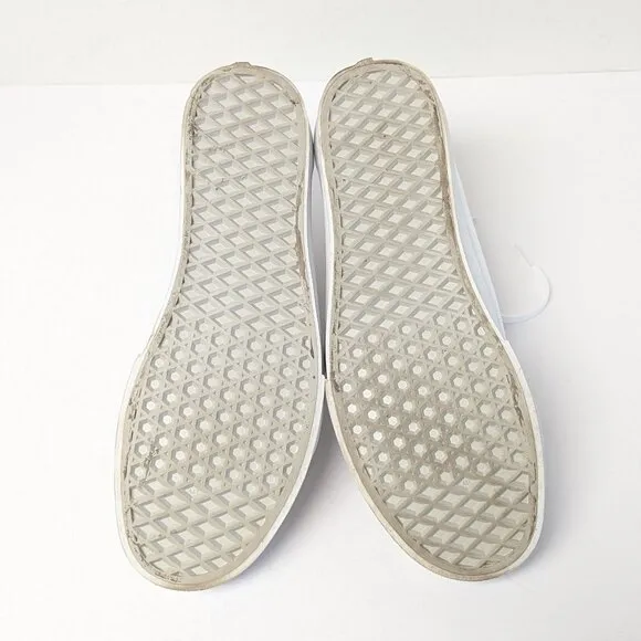 Vans Old Skool Sneakers, White Canvas, Women's 10 M