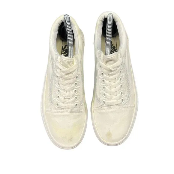 Vans Old Skool Unisex White/Marshmallow Low Top Lace-Up Sneakers Men 6.5/Women 8