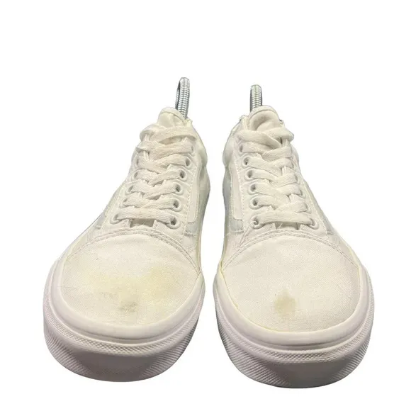 Vans Old Skool Unisex White/Marshmallow Low Top Lace-Up Sneakers Men 6.5/Women 8
