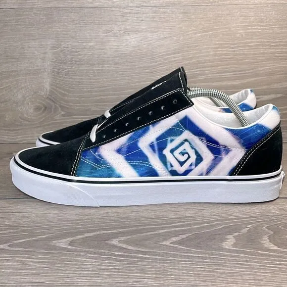 Vans Old Skool x Karl Jacob’s Dream Smp Men’s Sz 13 Black Suede Anime Sneakers