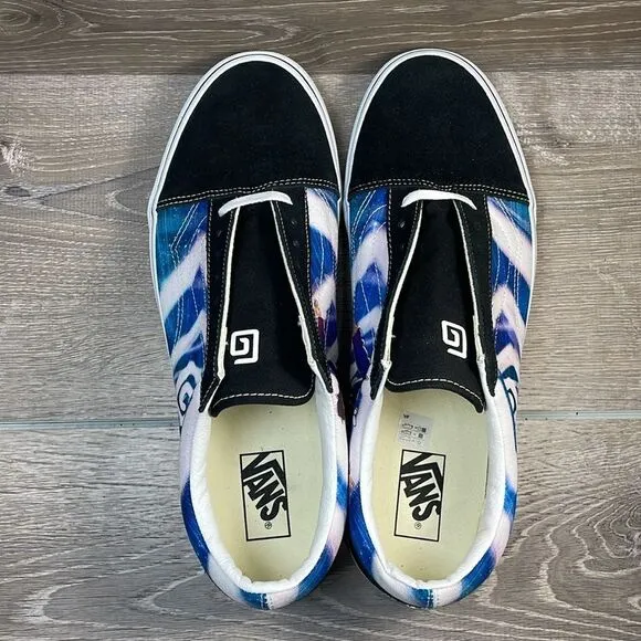 Vans Old Skool x Karl Jacob’s Dream Smp Men’s Sz 13 Black Suede Anime Sneakers
