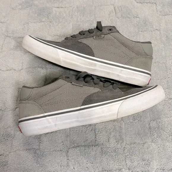 Vans Rowan Pro Mens Skate Granite/Rock Canvas Suede Skateboard Sneakers 500714