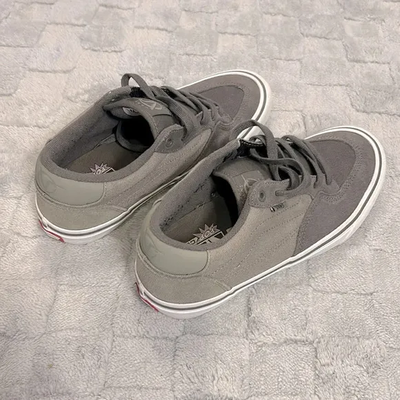 Vans Rowan Pro Mens Skate Granite/Rock Canvas Suede Skateboard Sneakers 500714