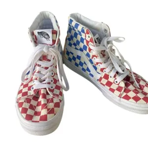 Vans Sk8-Hi Checkerboard Multi Color Men's Sneakers Size 6 Casual Skate Shoes