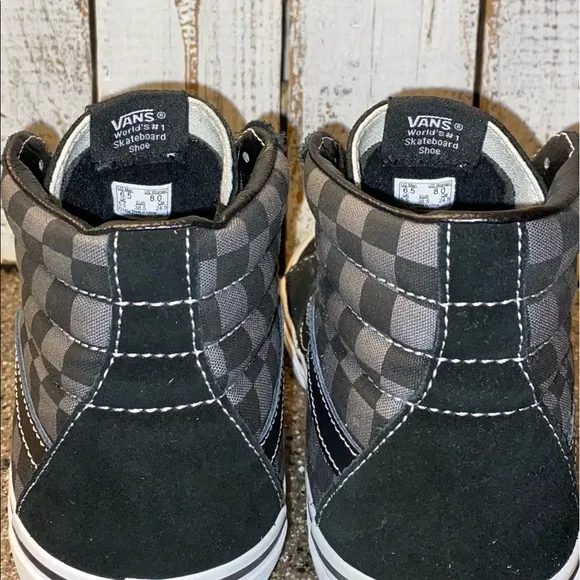 Vans SK8 Hi Checkerboard Sneakers