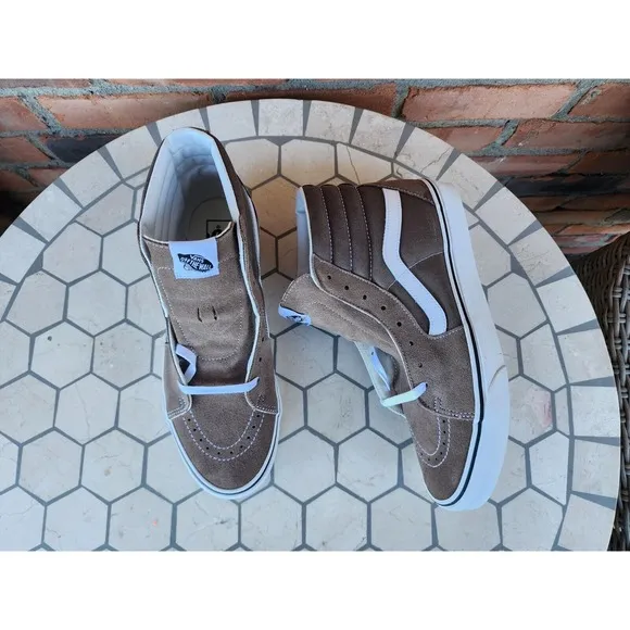 Vans Sk8-Hi Color Theory Walnut Brown Suede Size 11.5 Men's New VN0007NP1NU Rare