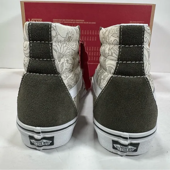 Vans Sk8-Hi Desert Skulls Grape Leaf Green White Sneakers Men Size 11