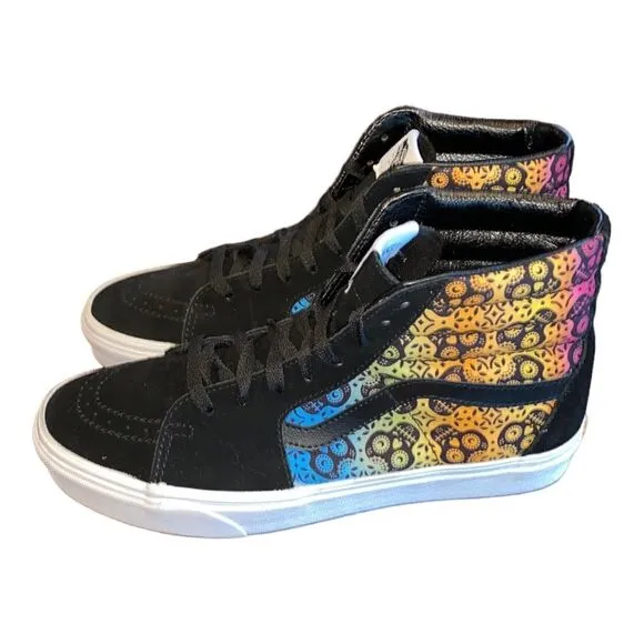 Vans SK8-Hi Dia De Los Muertos Day of Dead Sneakers Size Men’s 9.5 Women’s 11