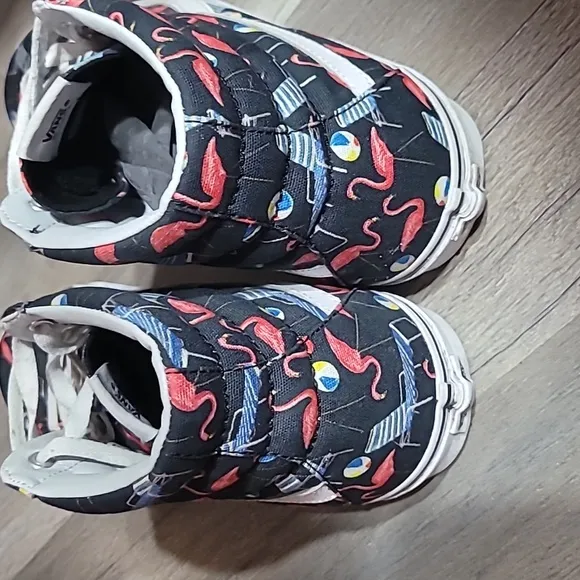Vans Sk8-HI Flamingo Canvas High Top Sneakers Size 12M/11W RARE