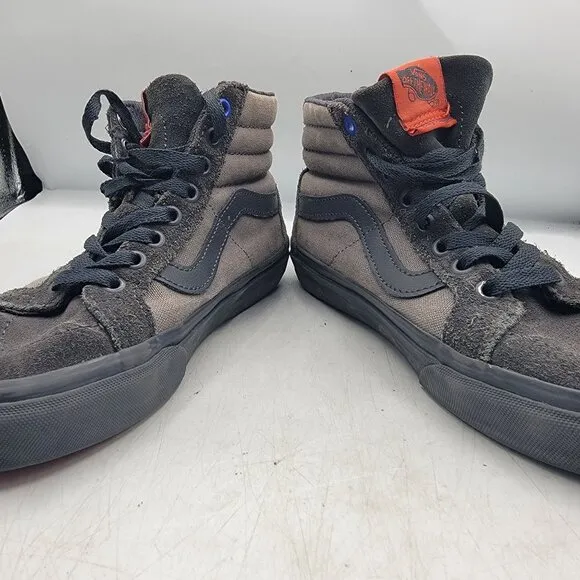Vans Sk8-Hi Hedley And Bennett Womens 6.5 Gray Black Sneaker Shoes Casual Walk