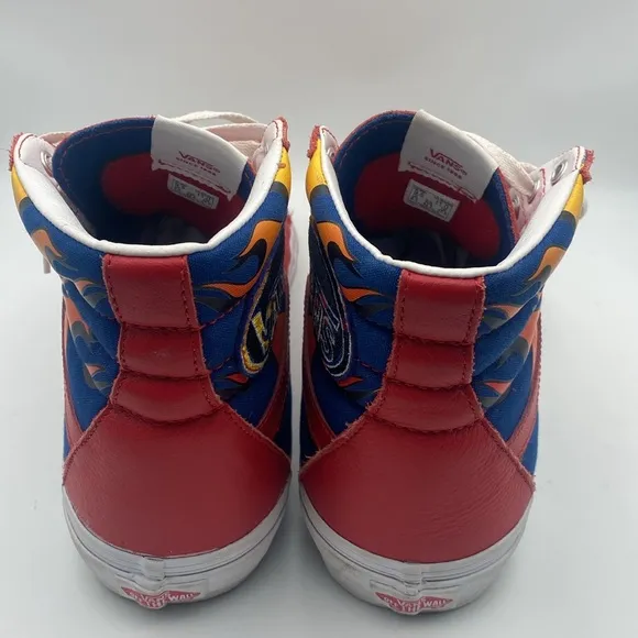 Vans Sk8 Hi Racer Red True Blue Sneakers | Men’s Size 9.5; Women’s Size 11