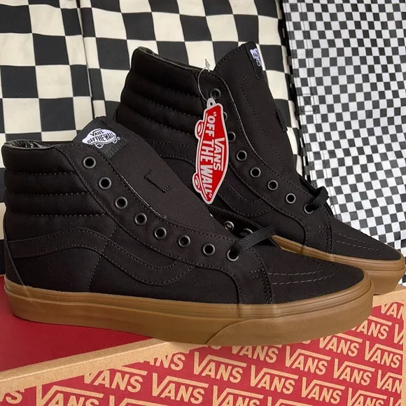 Vans Sk8-Hi Reissue Canvas Gum Black/Light Gum WMNS sneakers