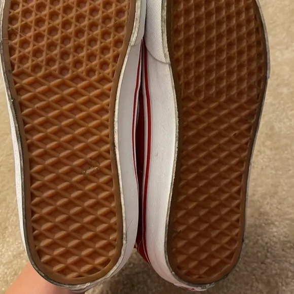 Vans Sk8-Hi Sneakers Size 9.5 Color Red White