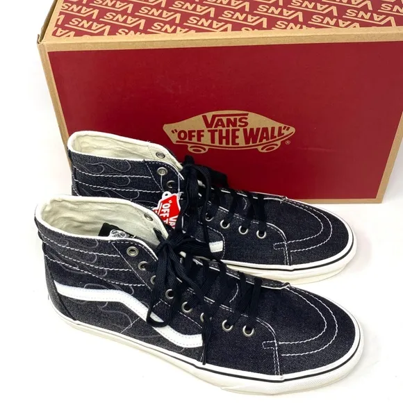 VANS Sk8-Hi Tapered Shoe High Top Canvas Gray Women's Size Sneakers VN0A5KRUMCG