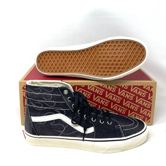 VANS Sk8-Hi Tapered Shoe High Top Canvas Gray Women's Size Sneakers VN0A5KRUMCG