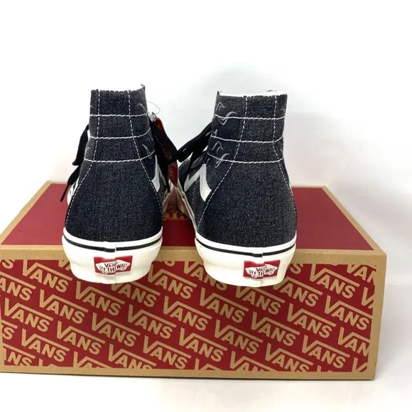 VANS Sk8-Hi Tapered Shoe High Top Canvas Gray Women's Size Sneakers VN0A5KRUMCG