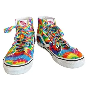 Vans SK8-Hi Tie Dye Custom Sneakers Men's Size 6 women’s 7.5 Multicolor Casual
