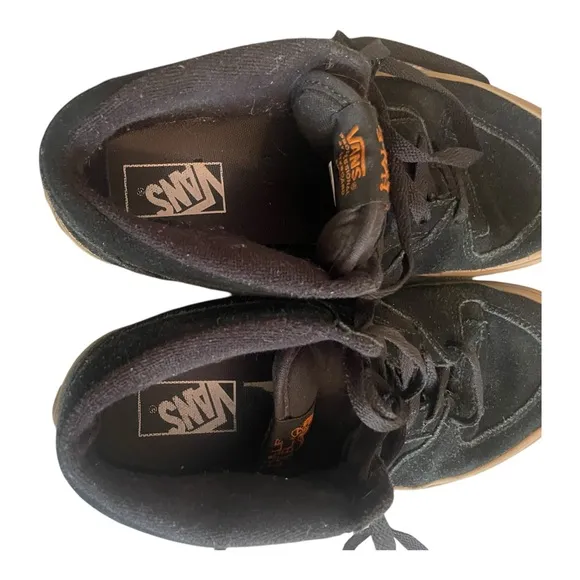 Vans Skate Half Cab Suede Black Sneakers Mid-Top Shoes Size 7 Men’s