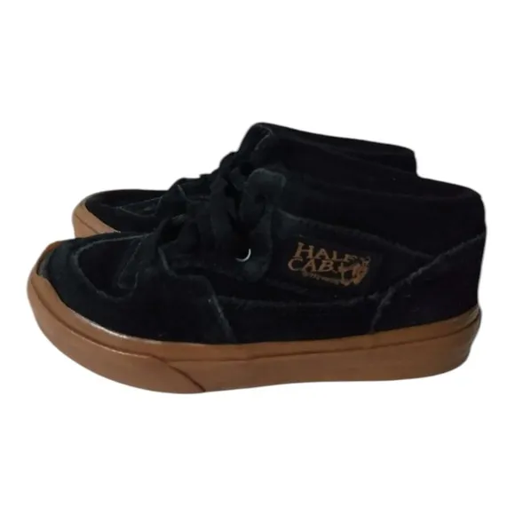 Vans Skate Half Cab Suede Black Sneakers Mid-Top Shoes Size 7 Men’s