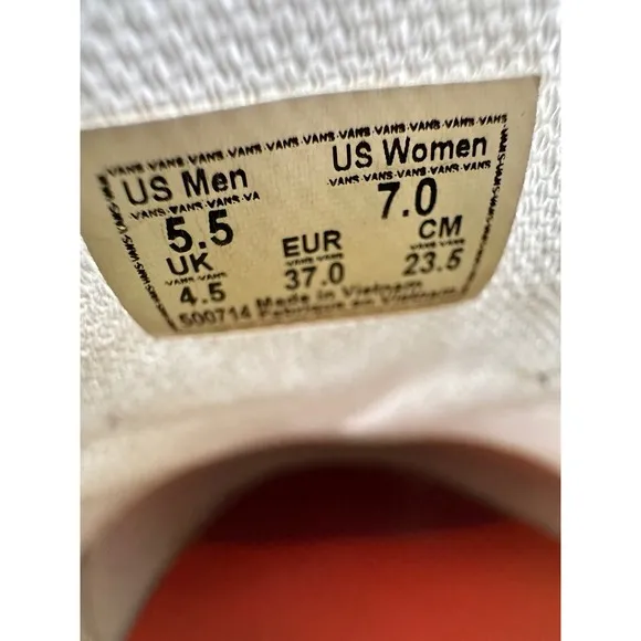 Vans Slip On Rainbow Pride Sneakers Casual Shoes White Women's 7 Men's 5.5