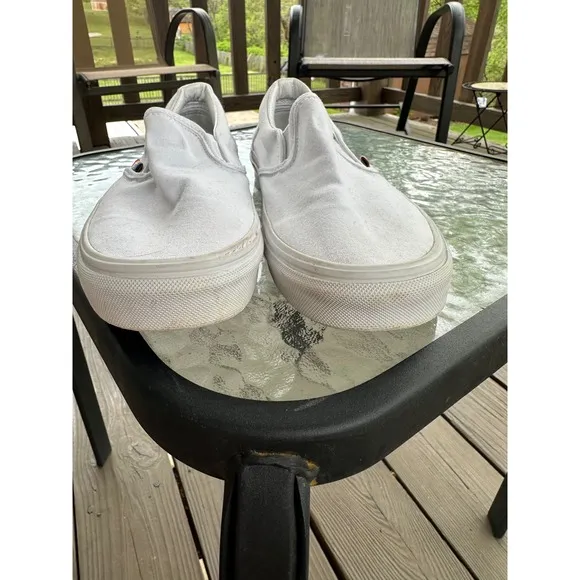Vans Slip On Rainbow Pride Sneakers Casual Shoes White Women's 7 Men's 5.5