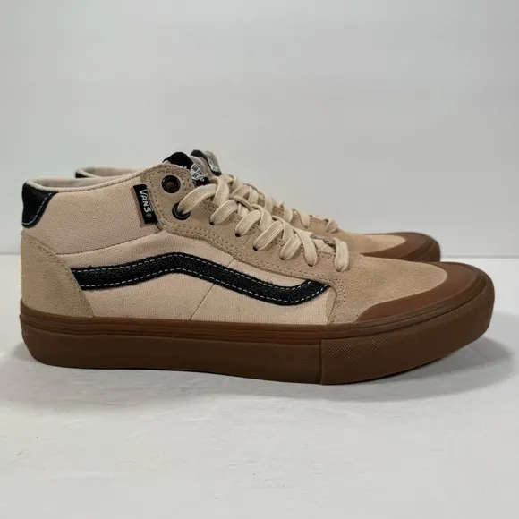 Vans Style 112 Mid Pro Ty Morrow Macadamia Gum Sneakers Men's Size 9