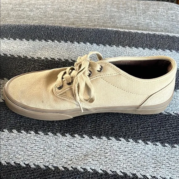 Vans Tan Canvas Sneakers