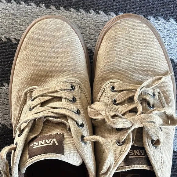 Vans Tan Canvas Sneakers