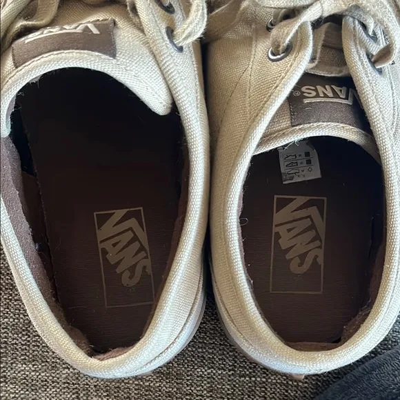 Vans Tan Canvas Sneakers