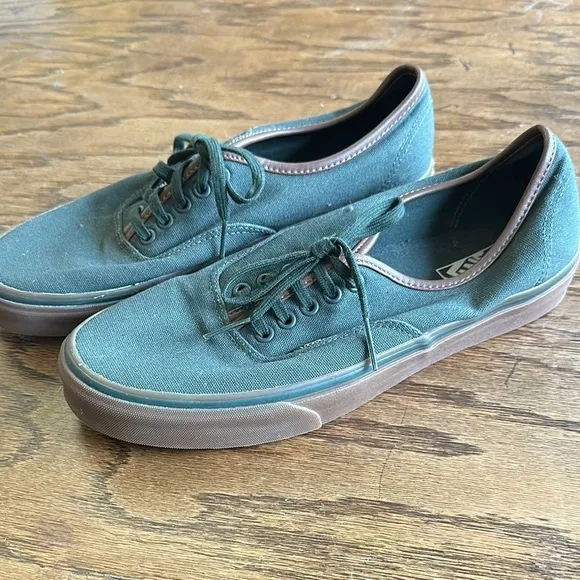 Vans Teal Canvas Sneakers