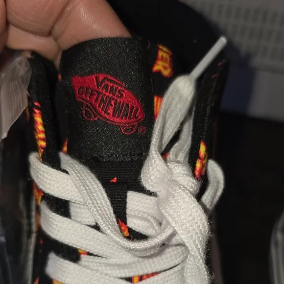 Vans Thrasher Black and Orange High-Top Sneakers!!