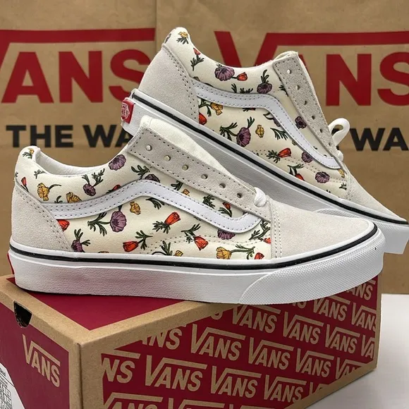 Vans WMNS Floral Canvas Sneakers Old SkoolPoppy Floral CreamVNA5KRSCRM