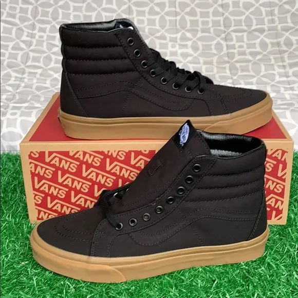 VANS WMNS SK8-Hi REISSUE CANVAS GUM BLACK/LGHTG SNEAKERS