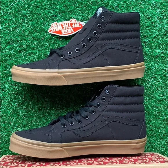VANS WMNS SK8-Hi REISSUE CANVAS GUM BLACK/LGHTG SNEAKERS