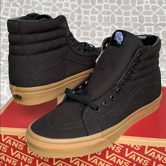 VANS WMNS SK8-Hi REISSUE CANVAS GUM BLACK/LGHTG SNEAKERS