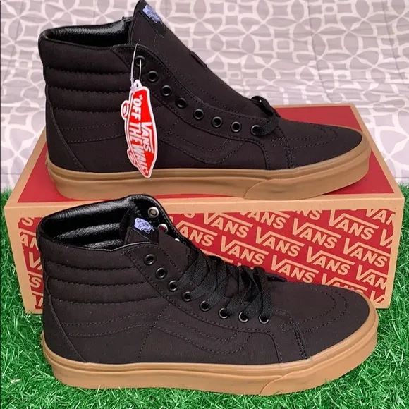 VANS WMNS SK8-Hi REISSUE CANVAS GUM BLACK/LGHTG SNEAKERS