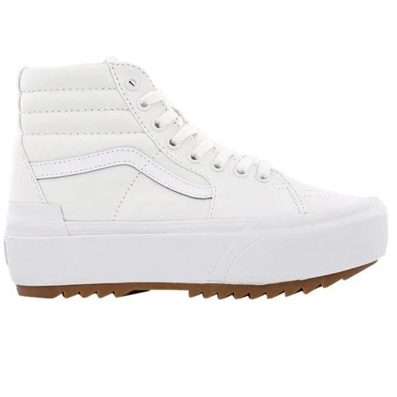 Vans WMNS Sk8-Hi Stacked (Canvas) True WhiteVN0A4BTWL5R Platforms Sneakers