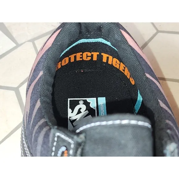 Vans x Old School Discovery Project Cat Tiger Shoes Mens Sizes 12 Stripes Orange