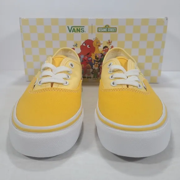 Vans X Sesame Street Authentic Yellow Sneakers Women's Size 7