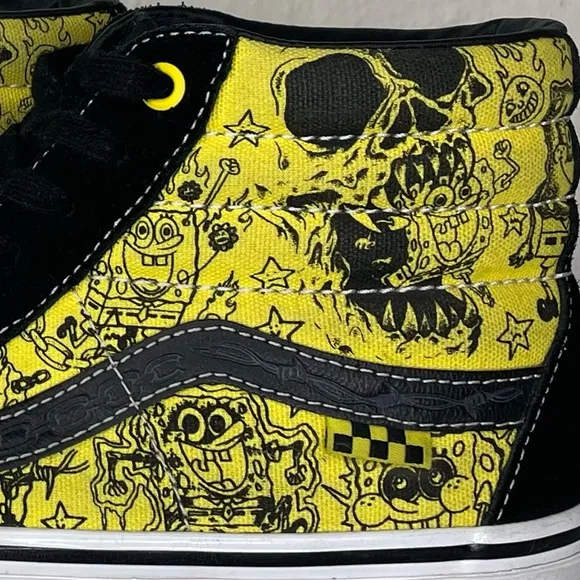 Vans x SpongeBob SquarePants SK8-Hi Sneakers Mike Gigliotti Unisex Black/Yellow