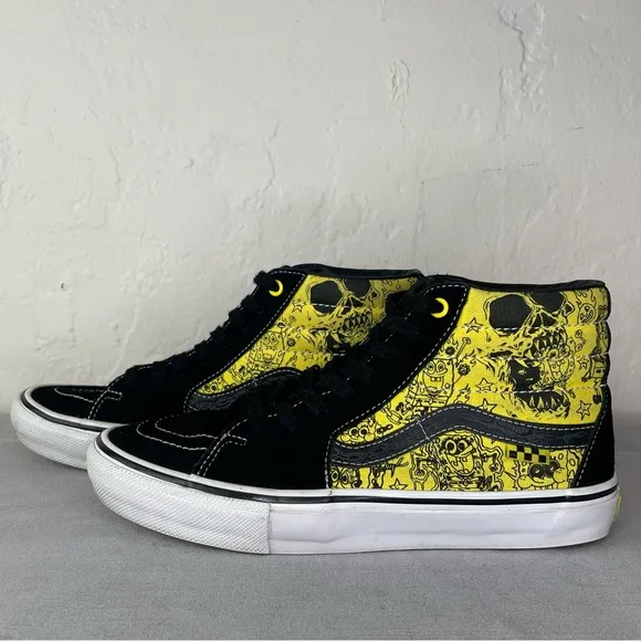 Vans x SpongeBob SquarePants SK8-Hi Sneakers Mike Gigliotti Unisex Black/Yellow