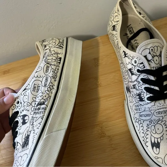 Vans x Truth Kevin Lyons Black and White Sneakers