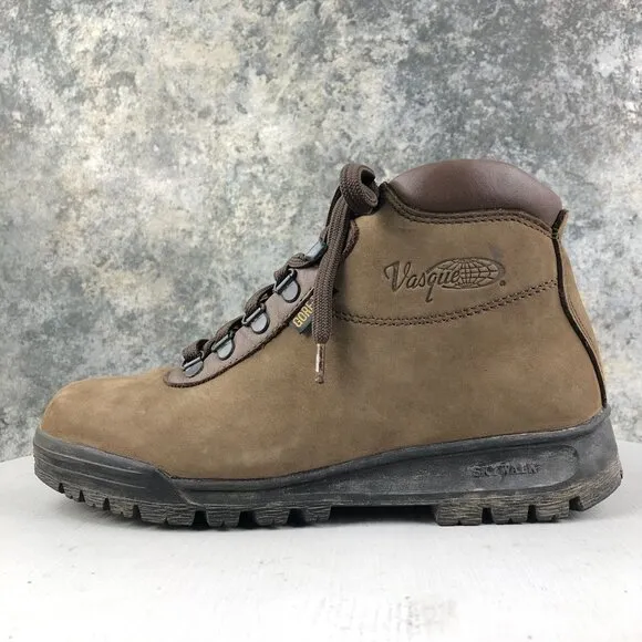 Vasque Womens Size 7.5M Skywalk Brown Cowhide Leather Lace-Up Hiking Boots 7931