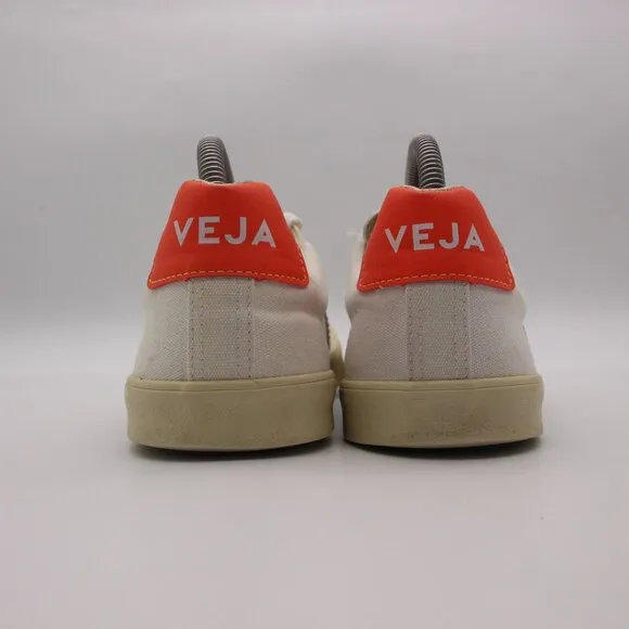 Veja Esplar SE Canvas Women's Size 10 White Orange Athletic Casual Sneakers