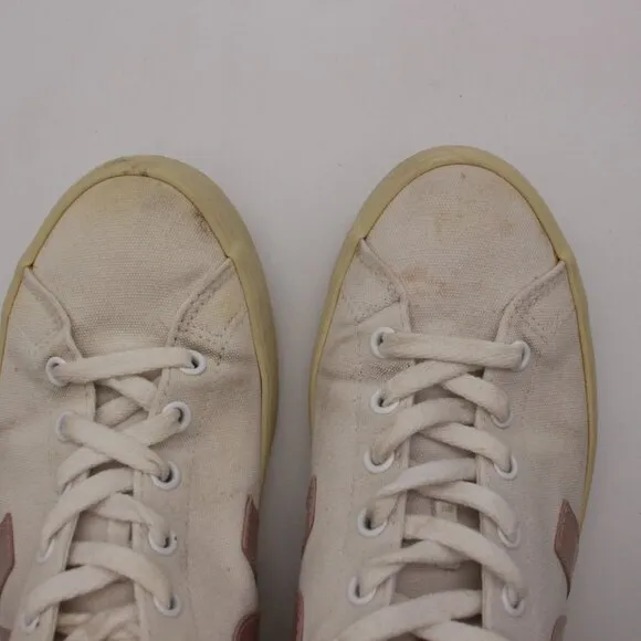 Veja Esplar SE Canvas Women's Size 10 White Orange Athletic Casual Sneakers