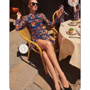 Veronica Beard Hedera Dress Electric Blue Floral Mini size 4