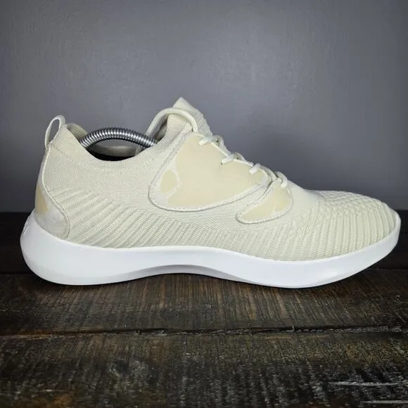 Vessi Everyday 2.0 Mens Size 11 Lace Up Waterproof Shoes Sneakers Linen Beige