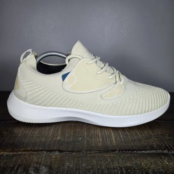 Vessi Everyday 2.0 Mens Size 11 Lace Up Waterproof Shoes Sneakers Linen Beige