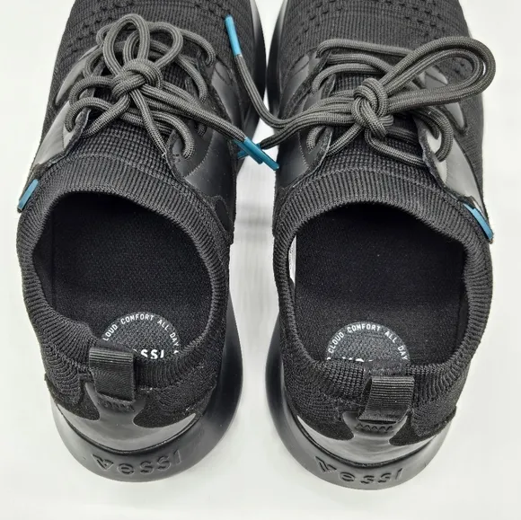 Vessi Everyday Move Womens Black Waterproof Shoes Womens Size 8